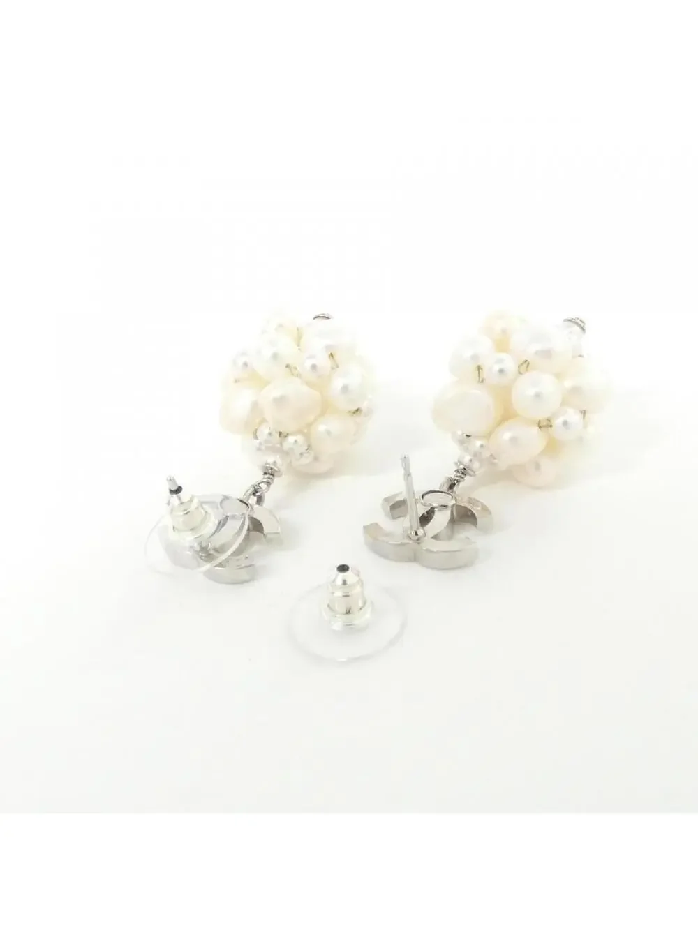 Chanel Earrings Silver-Tone Metal #327509C14B